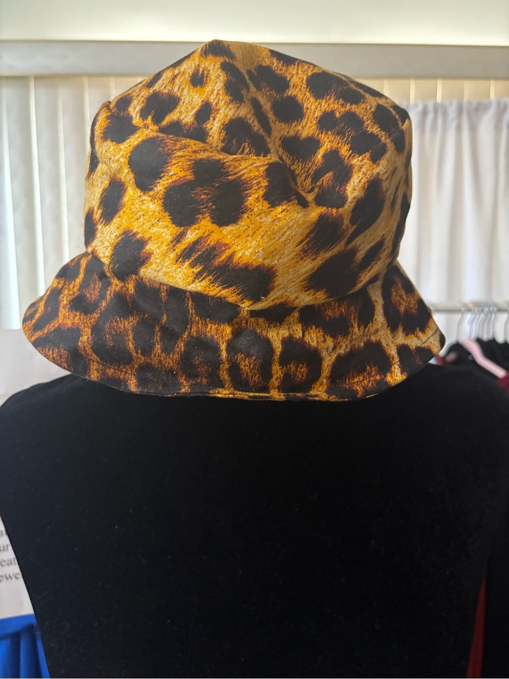 Leopard Print Bucket Hat - Bold Gold & Black